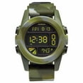 thumbnail image 4 of Nixon Men's Unit Steel Digital Dial Marbled Marbled Green Camo Silicone Strap Chrono Watch A1971727, 4 of 4