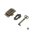 thumbnail image 1 of Cabinet Door Lock Set Key Clock China Placement Style Antique Jewlery M8R6, 1 of 6