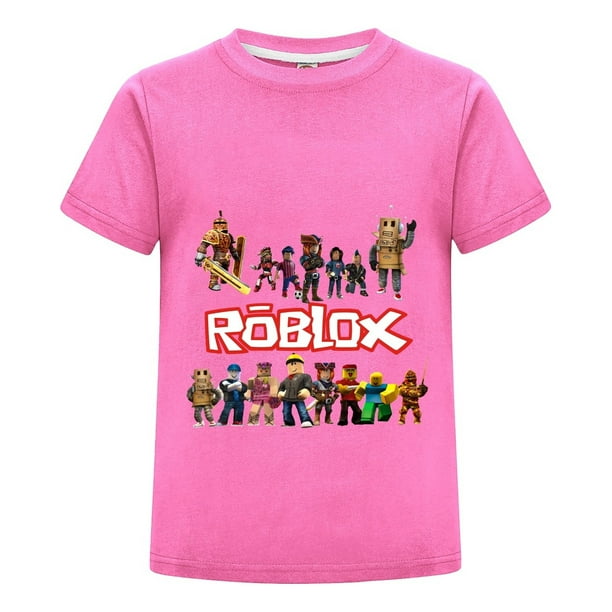 Camiseta Gamer de Roblox para Niños de 5 a 12 Años, Playera de Algodón Infantil con Estilo Casual, Ideal para Verano y Eventos