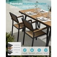 thumbnail image 7 of Harbweb 7-Piece Outdoor Patio Dining Set Rectangle Table Set, Teak, 7 of 7