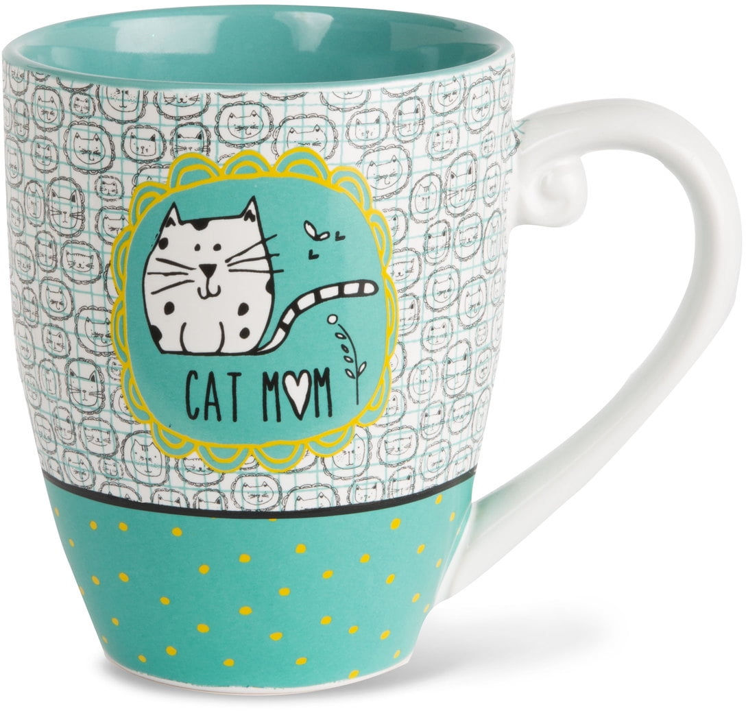 Cat Mama Cup Cat Mom Gift Iced Coffee and Cats Beer Can Glass Cat Mom Iced Coffee Cup Gift for Cat Lover Cat Mom Beer Can Glass