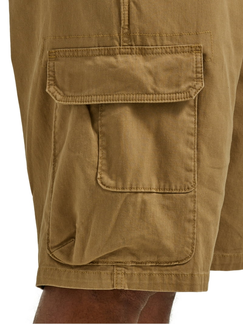 Shorts Cargo Para Hombre Wrangler - Ajuste Holgado, Tela De Algodón Resistente - Color Bronce - Largo 50 Cm (20 Pulgadas)