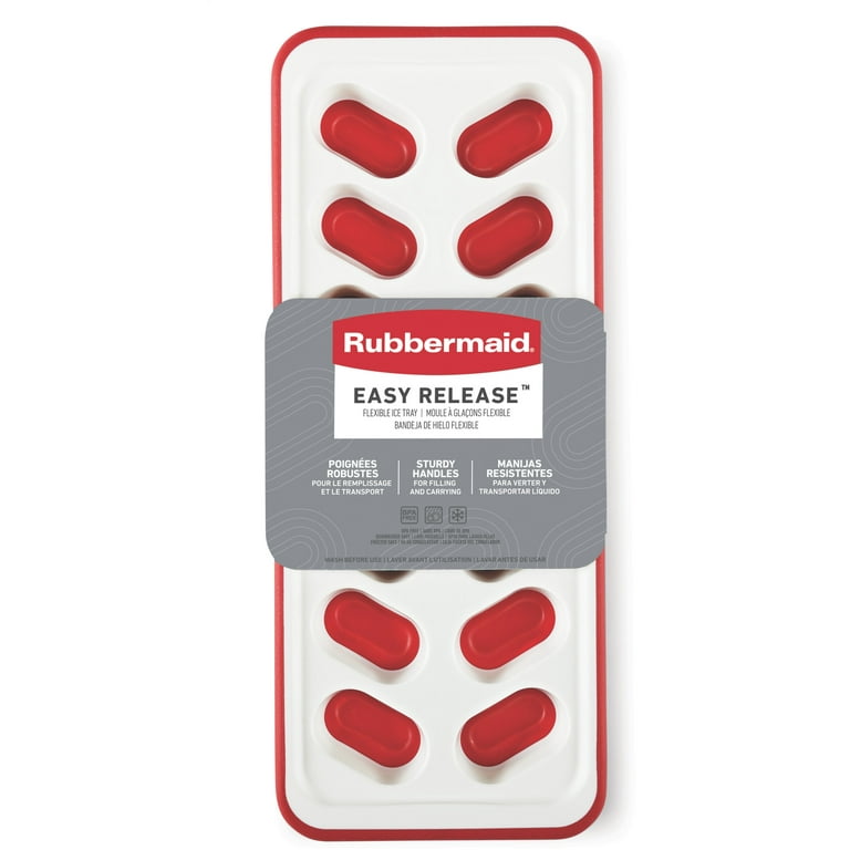 Rubbermaid Easy Release Ice Cube Tray, Red – ShopBobbys