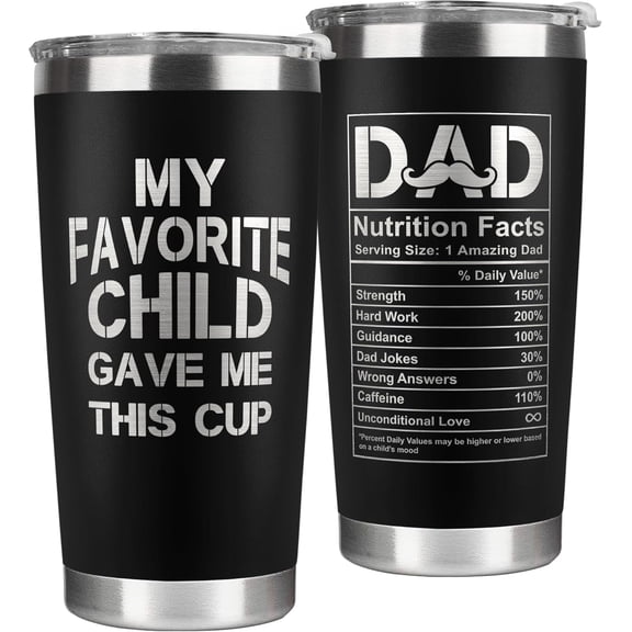 Gifts for Dad from Daughter, Son - Dad Gifts - Christmas Gifts for Dad, Dad Christmas Gifts, Birthday Gifts for Dad, Fathers Day Gift for Dad - New Dad Gifts - 20 Oz Tumbler