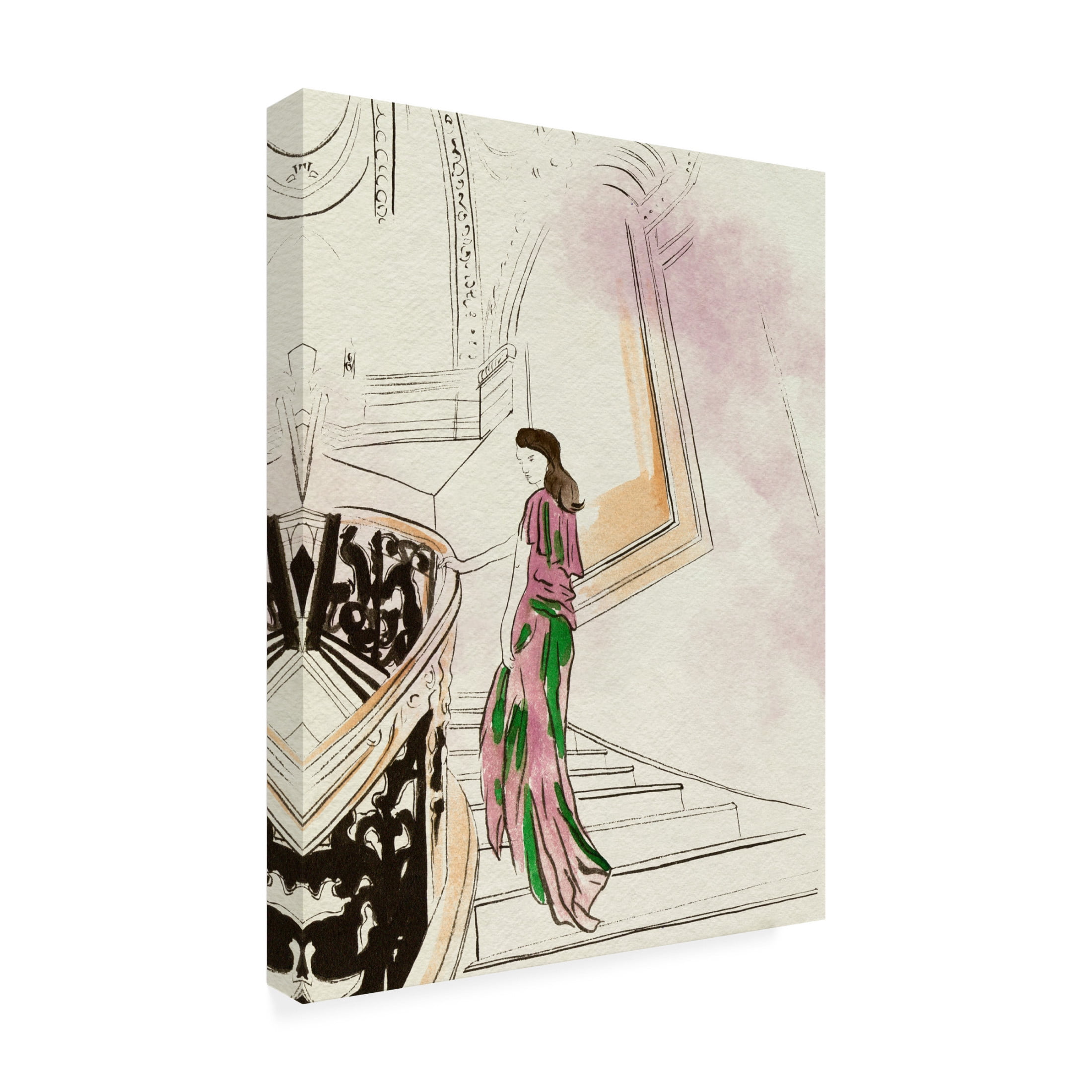 Trademark Fine Art Melissa Wang Back Glance II Canvas Wall Art