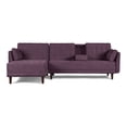 thumbnail image 2 of Sala Modular Sofá Cama Reversible De Velvet Morado Beehive Memory Foam Modelo Annara, 2 of 9