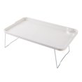 thumbnail image 2 of Queroig Folding Laptop Table with Non-slip Legs High Stability Strong Load-bearing Portable Collapsible Bed Table with Cup Holder for Student, 2 of 7