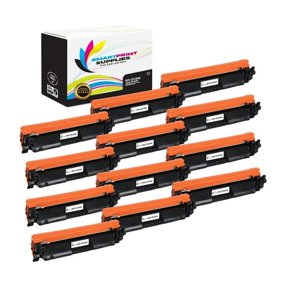 Smart Print Supplies Cartouche de Toner Noire Compatible 30A CF230A de Remplacement pour Imprimantes HP Laserjet M20 MFP M227 (1 600 Pages) - Lot de 12