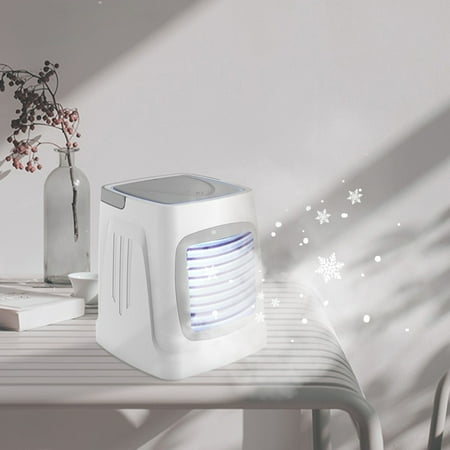 

Christmas Savings Clearance 2022! CWCWFHZH Portable Air Conditioner USB Chargeable Personal Mini Air Conditioner with 3-Speed with LED Lights for Home Office Bedroom
