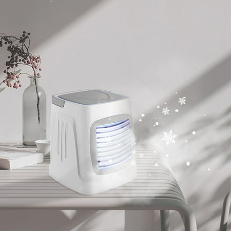 

Christmas Savings Clearance 2022! CWCWFHZH Portable Air Conditioner USB Chargeable Personal Mini Air Conditioner with 3-Speed with LED Lights for Home Office Bedroom