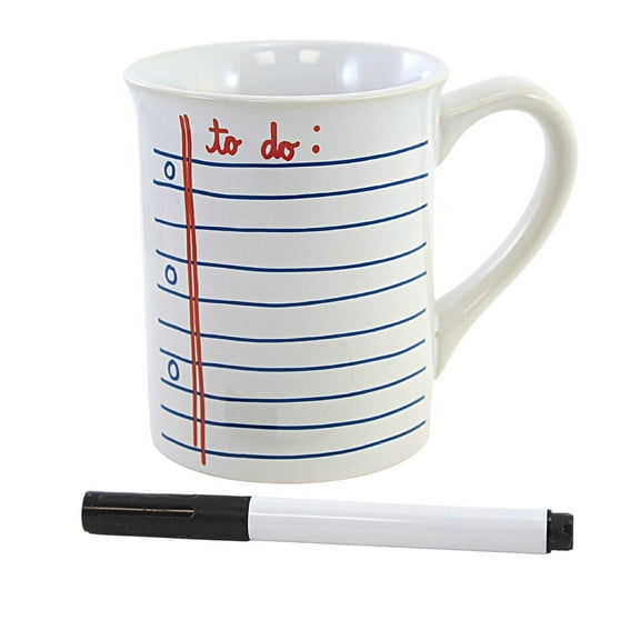 Tabletop To Do Countdown Dry Erase Mug Stoneware Marker 6010059