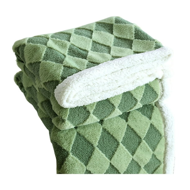 Manta suave de lana de cordero sintética para cama o sofá, cómoda y cálida para todas las estaciones, decorativa para el salón, 100 x 150 cm