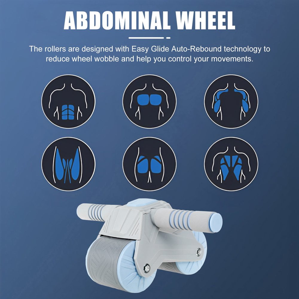 Roue pour abdominale, outil de fitness pour femmes et hommes débutant, instrument automatique