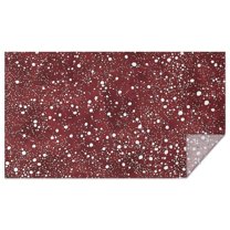 Red Christmas Snow Pattern Rectangle Tablecloth 60"x102",Waterproof Polyester Rectangle Table Cloth, Wipeable Spillproof Polyester Tablecloth for Dining, Camping, Indoor and Outdoor