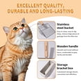 thumbnail image 3 of Cat Litter Scoop Metal Litter Scooper with Holder Cat Litter Scooper Kitty Litter Scoop Cat Poop Scooper Poop Scooper for Cat Litter Litter Box Scooper Metal, 3 of 7