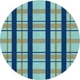 thumbnail image 1 of Ahgly Company Indoor Square Patterned Tiffany Blue Area Rugs, 3' Square, 1 of 6