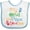 White and Blue, variant on Inktastic My Oma and Papa Love Me Boys or Girls Baby Bib
