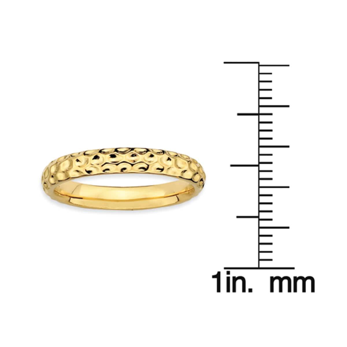 Sterling Silver Gold-Plated Ring