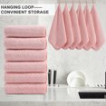thumbnail image 2 of 12-Pack Washcloths Set, 13"x13" Luxurious Dish Towels Ultra Soft Face Towels Quick Dry Kitchen Towel Bundle Absorbent Wash Cloths(Pink), 2 of 6