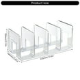 thumbnail image 5 of Desk Book End 4 Compartment Acrylic Bookend Space Saving Desk Bookend 32x14x13cm, 5 of 6