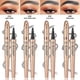 thumbnail image 2 of Lápiz de cejas mágico Resistente al agua ZHAOCHENG microblading 3D punta de 4 horquillas gris, 2 of 5