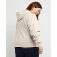 thumbnail image 3 of Hanes Originals Women's Fleece Hoodie (Plus Size) Natural 4X, 3 of 6