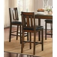 thumbnail image 2 of Classic Kitchen 5pc Counter Height Set Dining Table and 4 Chairs Set Wooden Espresso Finish Wooden Furniture, 2 of 7