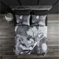 thumbnail image 2 of Beco Home Midnight Marble 7 Piece Black Marble Bed in a Bag 7 Piece - King, 2 of 5