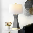 thumbnail image 3 of SAFAVIEH Onder 27 in. Geometric Table Lamps, Grey, Set of 2, 3 of 8