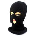 thumbnail image 1 of Funny Tricky Full Face Cover Hat Three Holes Front Mask Winter Riding Knit Warm Cap Stretchable Beanie, 1 of 6