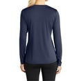 thumbnail image 2 of Mafoose Women's Long Sleeve Competitor V-Neck Tee True Navy X-Large, 2 of 5