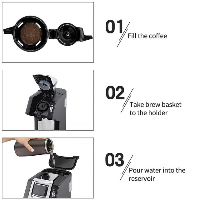Stainless Steel Reusable Tea Coffee Filter Basket Replacement for Reusable Coffee Filter Hamilton Beach FlexBrew 2-Way Coffee Maker
