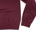 thumbnail image 5 of SWSMCLT Men's Soft Knit Pullover Sweaters Fall Work Office Business Casual Long Sleeve Knitted Sweatshirt Lightweight Slim Fit Sweater Dressy Knitwear Cozy Crewneck Warm Winter Burgundy Medium, 5 of 5