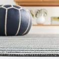 thumbnail image 4 of SAFAVIEH Martha Stewart Barrfind Striped Cotton Area Rug, Charcoal/Grey, 3' x 5', 4 of 11