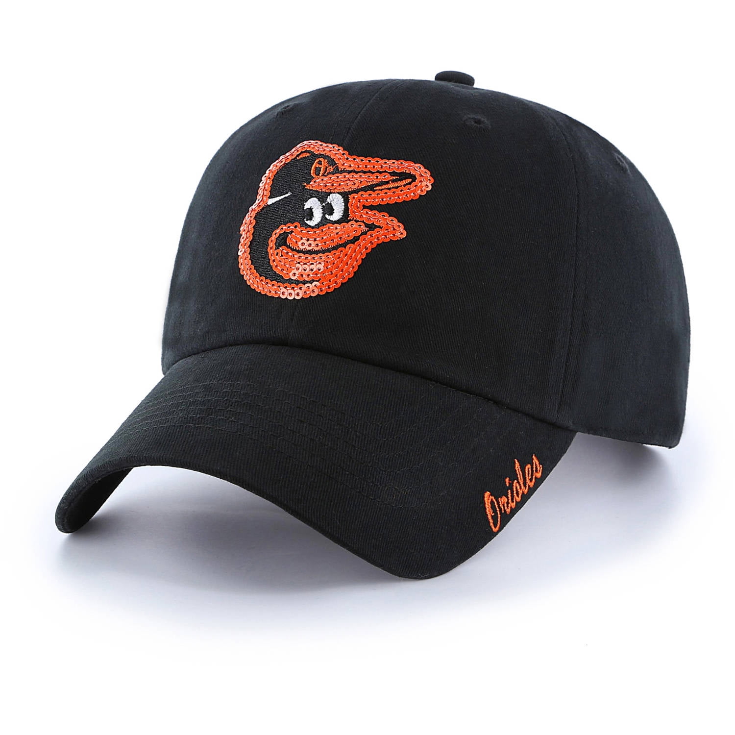 MLB Baltimore Orioles Sparkle Women's Adjustable Cap Hat by Fan Favorite by Overstock