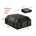 thumbnail image 3 of Zone Tech Durable Roof Top Waterproof Cargo Bag Classic Black 15 Cubic Feet Universal Waterproof, Foldable and Leak Proof Traveling Roof Top Car Bag, 3 of 7