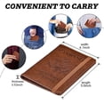 thumbnail image 6 of Passport and Vaccine Card Holder Combo,Cover Case with CDC Vaccination Card Slot, Leather Travel Documents Organizer Protector, with RFID Blocking, for Women and Men, 6 of 8