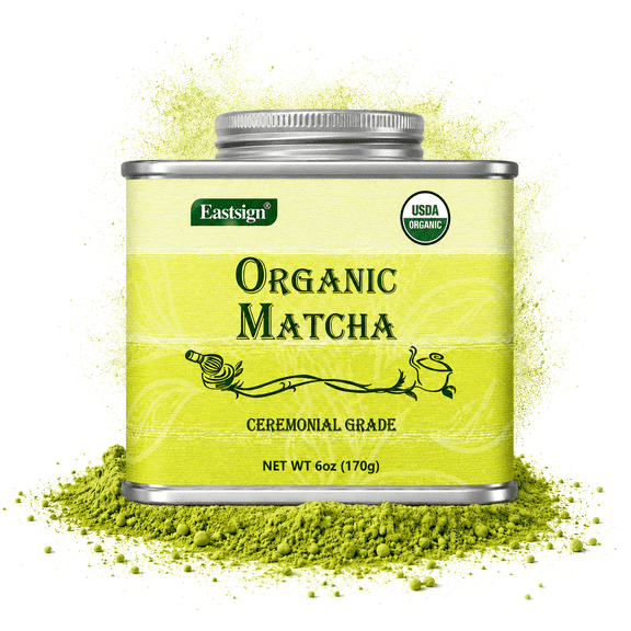 Eastsign USDA Organic Matcha Green Tea Powder, 6oz, for Lattes & Smoothies
