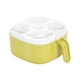 thumbnail image 2 of Organizador de tarros de sazonado - Set de 4 compartimentos para contenedores de especias, diseño de divisor transparente, bote multiusos de especias, material plástico, amarillo/azul/beige, 2 of 7