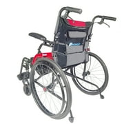 14lb Magnesium Ultra Lightweight Wheelchair 20 inch seat with Flip Back Arms,Portable Wheelchair with Travel Bag,Travel Wheelchairs for Adults,250Ib Weight Capacity, Black