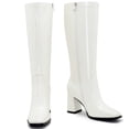 thumbnail image 2 of Botas hasta la rodilla Aizhenzm Gogo de piel blanca para mujer talla 8, 2 of 5