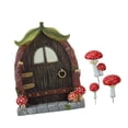thumbnail image 4 of Puerta de hadas en miniatura para decoración de exteriores, recuerdo de fiesta, adorno de jardín en miniatura, puerta de para patio., 4 of 9