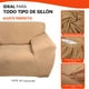 thumbnail image 4 of LABBA Cubre Sala Protector Ajustable de Sillón, Juego de 3pzs, Tejido Elástico, Fácil Lavado, Color Camel, 4 of 9