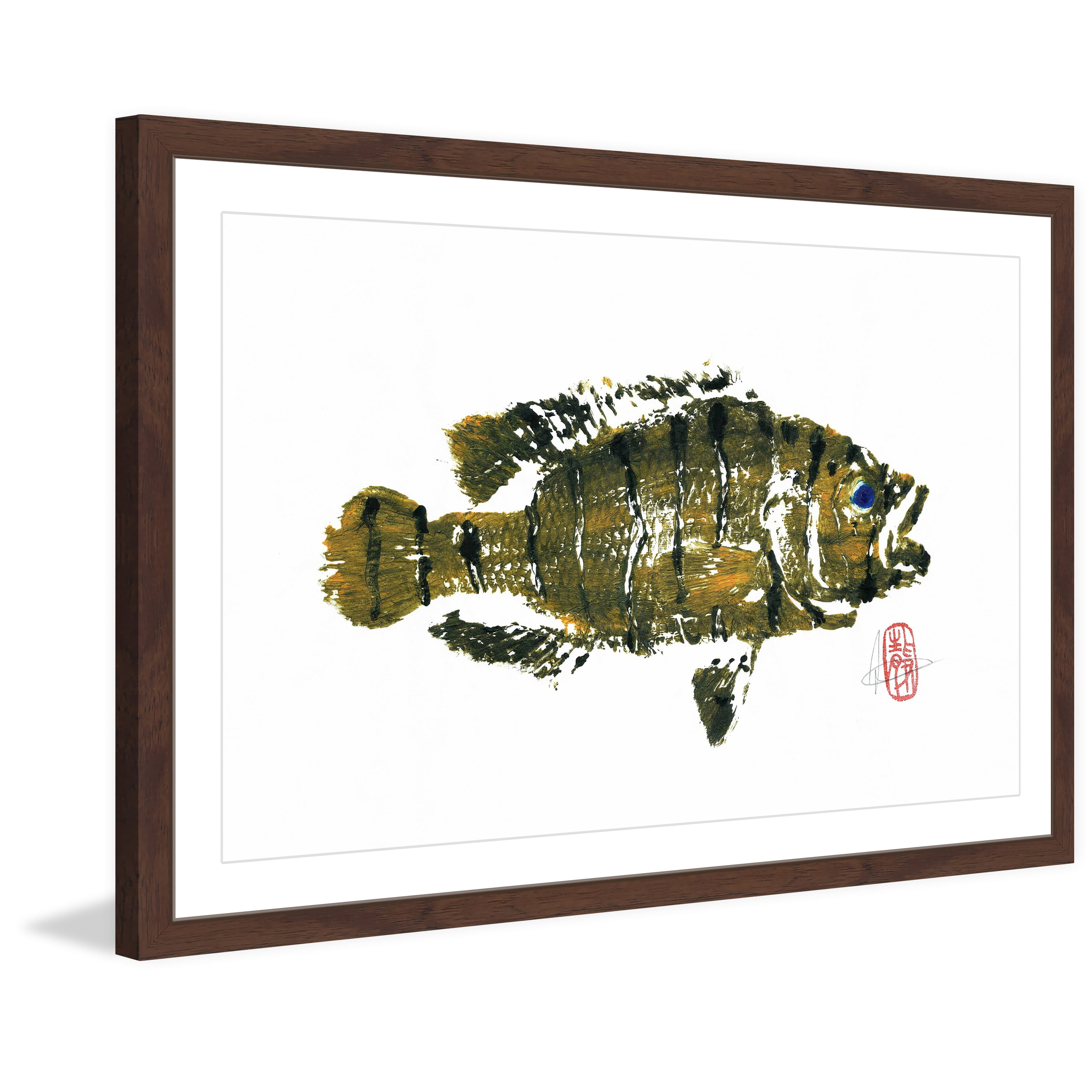 "Jaguar Guapote" Framed Painting Print