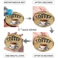 thumbnail image 2 of POGLIP Retro Style Hand Drawn Coffee Cup Set of 8 Round Coaster for Drinks, Absorbent Ceramic Stone Coasters Cup Mat with Cork Base for Home Kitchen Room Coffee Table Bar Decor, 2 of 5