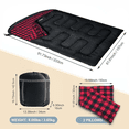 thumbnail image 2 of Double Sleeping Bag with 2 Pillows, Flannel-Lined, XXL Queen Size, Rectangular, All-Season, 6–15 ° C, Extra-Spacious, Multi-Functional, 2 of 7