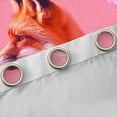 thumbnail image 4 of Homewish Teens Orange Animal Fox Curtains Pack of 2 (42x84 Each),Blow Bubbles Curtains Blackout,Jungle Wildlife Bedroom Curtains,Breathable Home Decor, 4 of 6