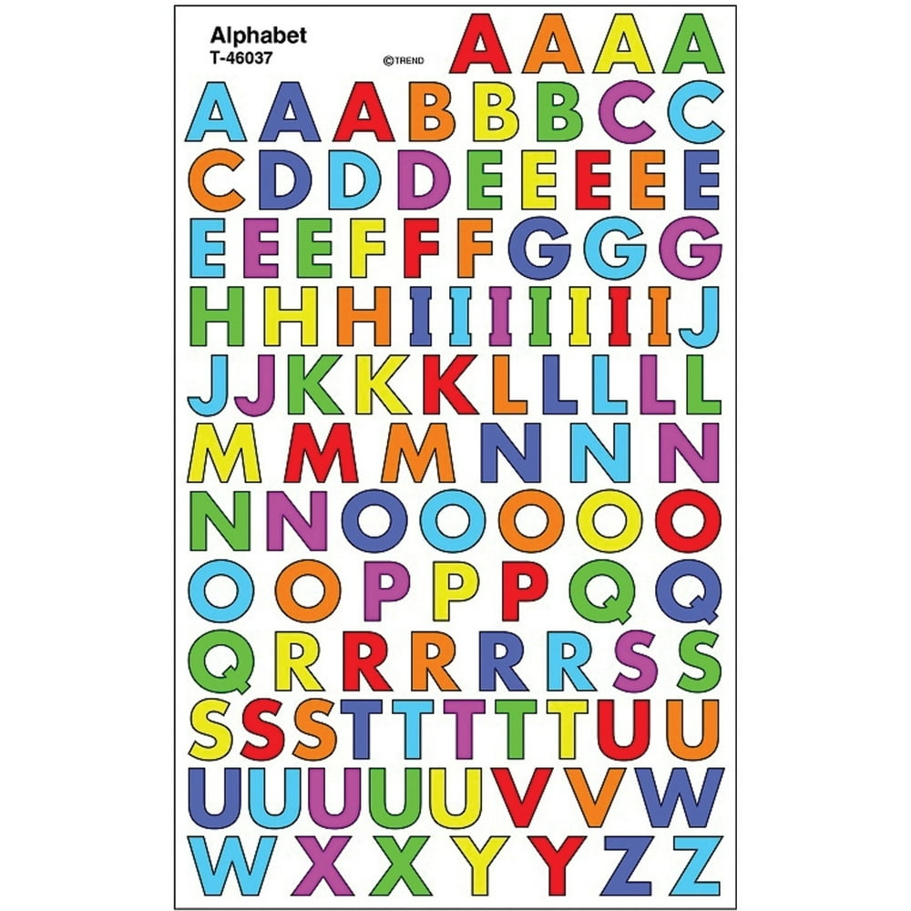 Trend Alphabet SuperShapes Stickers