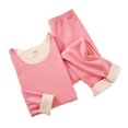 thumbnail image 1 of sweethay Conjunto de ropa interior térmica de doble cara de lana, termo de cuello redondo, traje de lencería de felpa, ropa de invierno para mujeres y Prendas para la parte del cuerpo rosa 6 sweethay AP013400-36, 1 of 6