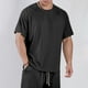 thumbnail image 1 of pstuiky Camisa de manga corta para hombre, Sudadera con capucha y manga corta para hombre, informal, de color liso y a la moda. camisas casuales para hombre xl, 1 of 9